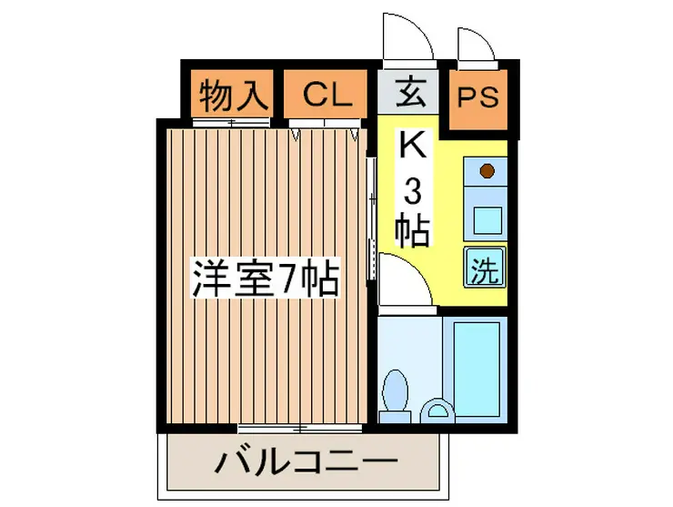 ベルエール調布 4階階 間取り