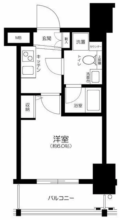 ジーベック平和島 8階階 間取り