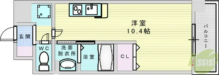 パークフィーネ座間 6階階 間取り