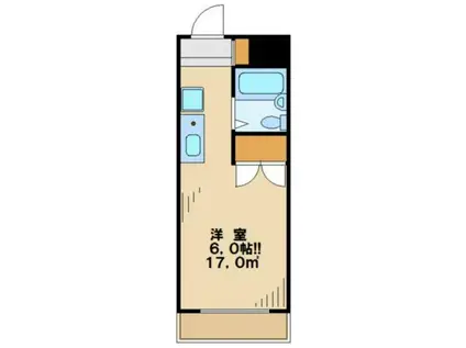 エスポワール百草園(1K/3階)の間取り写真