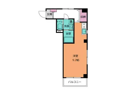 ルナ・ピエーナ(1K/2階)の間取り写真