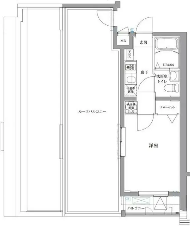 エスパシオ西高島平 5階階 間取り