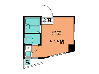Tステーツ(ワンルーム/5階)の間取り写真