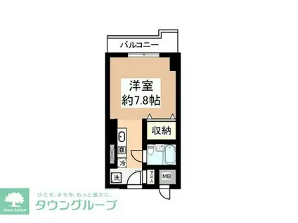 シティフォーラム新小平(ワンルーム/4階)の間取り写真