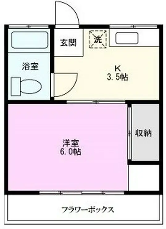 パークハイツA 1階階 間取り