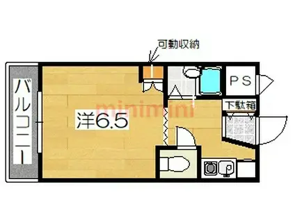 レガーロハイム5番館(1K/4階)の間取り写真