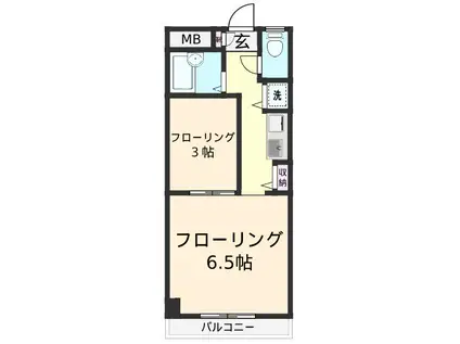 ジョイライフ桜上水(2K/3階)の間取り写真