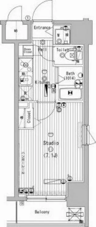 グランド・ガーラ横濱万世町 5階階 間取り