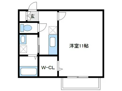 コトータカイチ(1K/2階)の間取り写真