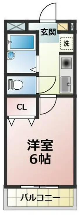エクセル貴多川第6 1階階 間取り