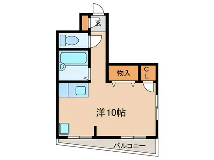 モンテハイツ(ワンルーム/4階)の間取り写真