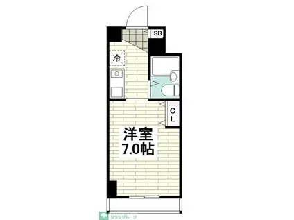 エストレージャ湘南(ワンルーム/5階)の間取り写真