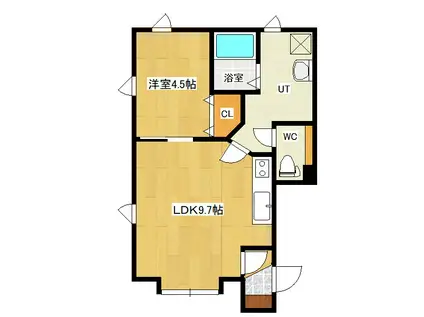 パークアベニューVI(1LDK/1階)の間取り写真