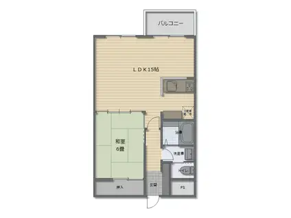 清里アーバンリゾート(1LDK/3階)の間取り写真