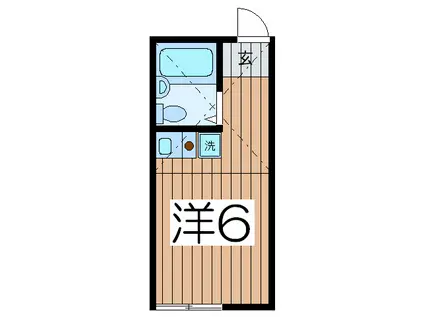 さくら横須賀中央(ワンルーム/1階)の間取り写真