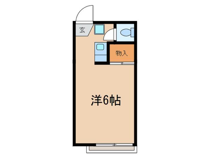 ROSE HOUSE(ワンルーム/1階)の間取り写真