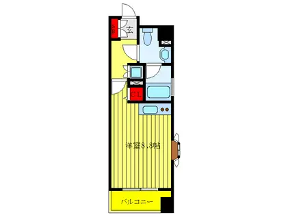 フォーディアル南池袋(ワンルーム/5階)の間取り写真