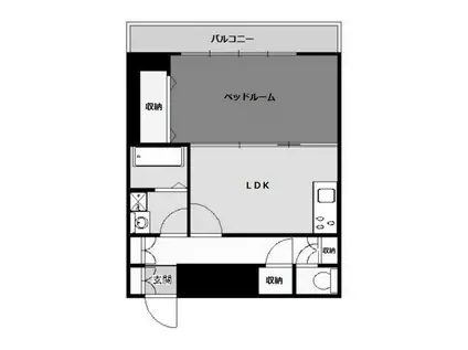 メゾン・ド・ヴィレ浅草橋(1DK/6階)の間取り写真