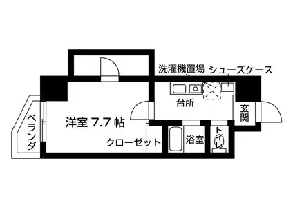 エル・セレーノ近大前(1K/10階)の間取り写真