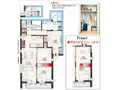 FORESTGRANDEI(3LDK/2階)の間取り写真