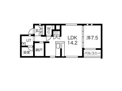 ISABELLAGARDENⅠ(1LDK/3階)の間取り写真