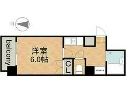 VIVIAN尾頭橋(1K/7階)の間取り写真