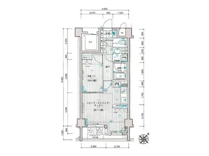 レクシオ向島(1LDK/5階)の間取り写真