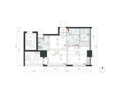 リヴシティ西川口(1DK/7階)の間取り写真