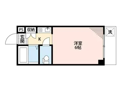 メゾン新芦屋(1K/3階)の間取り写真