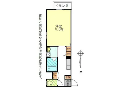 トレステーラシャングリラ(1K/2階)の間取り写真