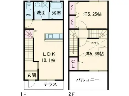グランコート大住(2LDK/1階)の間取り写真