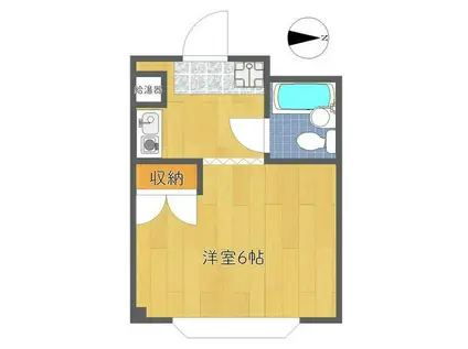 サーティフル中葛西(1K/1階)の間取り写真