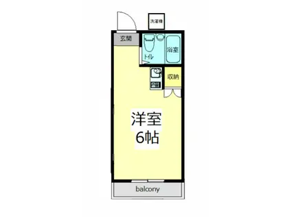 コリーヌヴェルデ弘明寺(ワンルーム/1階)の間取り写真