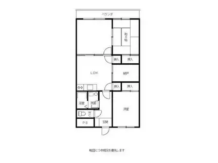 ハイツセブン(3SDK/3階)の間取り写真