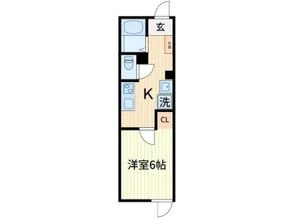 メゾン プランタン(1K/3階)の間取り写真