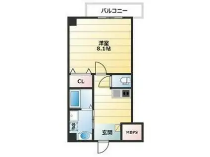 エヌエムスワサントオンズノース(1K/3階)の間取り写真