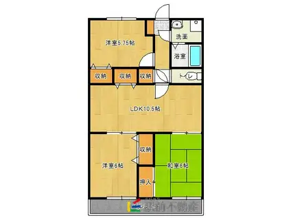 LIBERTEI(3LDK/2階)の間取り写真