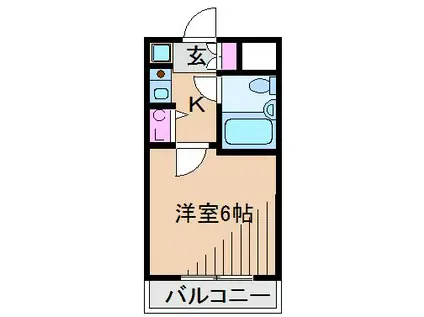 クリオ菊名壱番館(1K/3階)の間取り写真