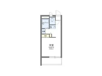 レオパレスプリムローズ(1K/3階)の間取り写真