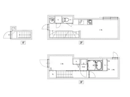ソルナクレイシア雑司が谷(2LDK/2階)の間取り写真