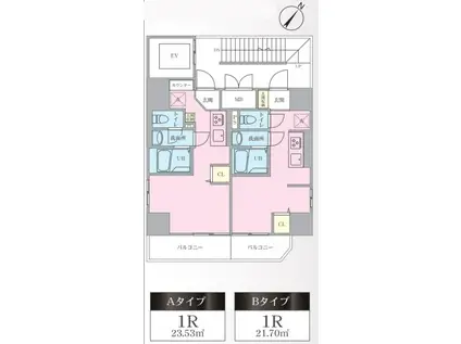 マンション・ケリー(ワンルーム/5階)の間取り写真