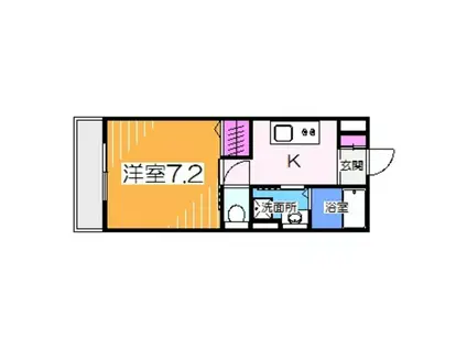 フィオレ・レジデンス出島海岸通(1K/5階)の間取り写真