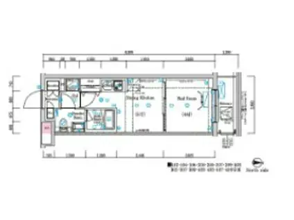 ラフィスタ鷺ノ宮(1DK/2階)の間取り写真