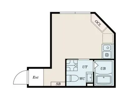 THE TERRACE 清澄白河(1K/4階)の間取り写真