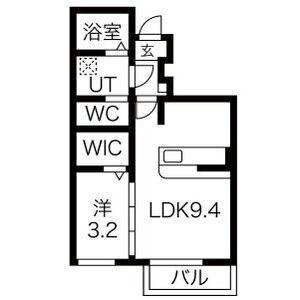 ヴィラ・ファルコン(1LDK/1階)の間取り写真