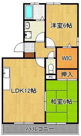 セジュール中央(2LDK/2階)の間取り写真
