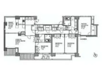 フォレセーヌ霊南坂レジデンス(4LDK/6階)の間取り写真