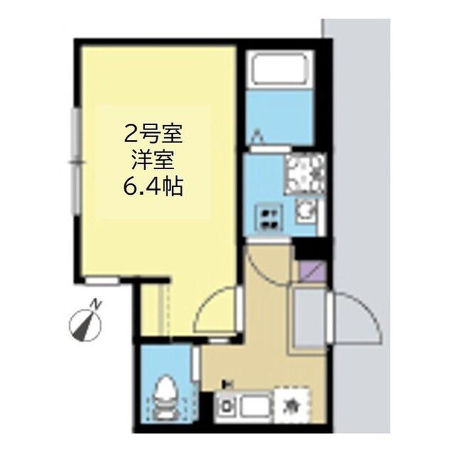 プラムベール杉田(1K/3階)の間取り写真