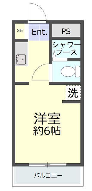 ユースフル大塚(ワンルーム/2階)の間取り写真
