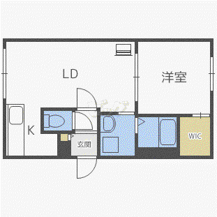 MK02BASE(1LDK/1階)の間取り写真